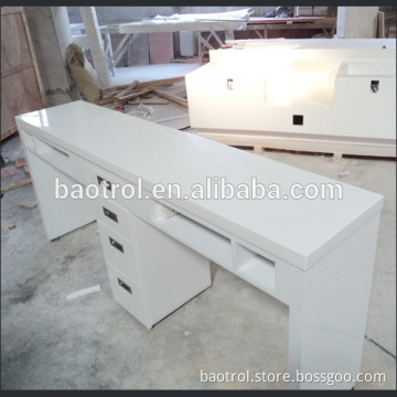 double seats manicure table salon furniture/manicure tables nail salon desks/manicure desk nail salon furniture
